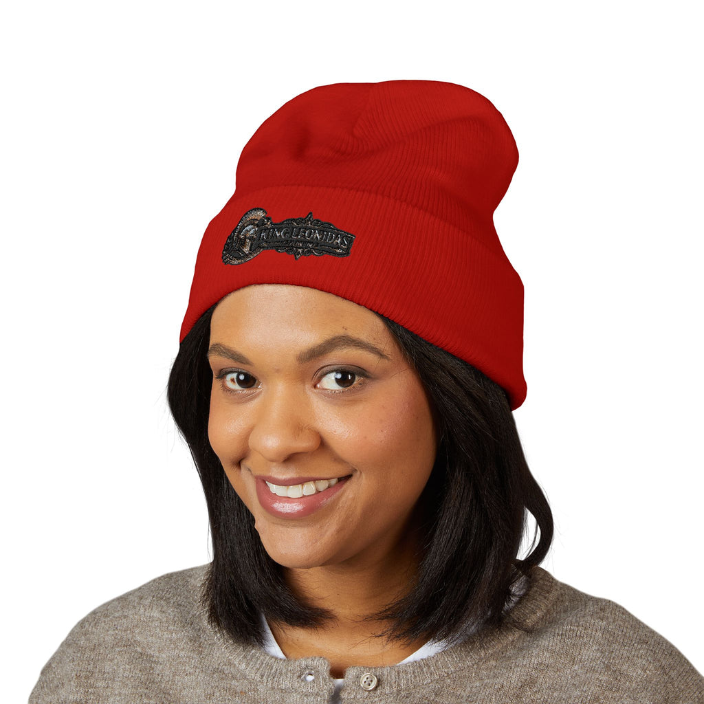 King Leonidas Gaming Beanie – Gothic Western Cuffed Hat