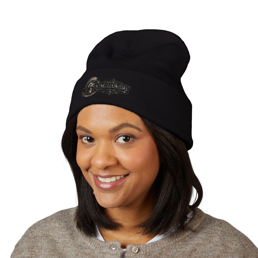 King Leonidas Gaming Beanie – Gothic Western Cuffed Hat