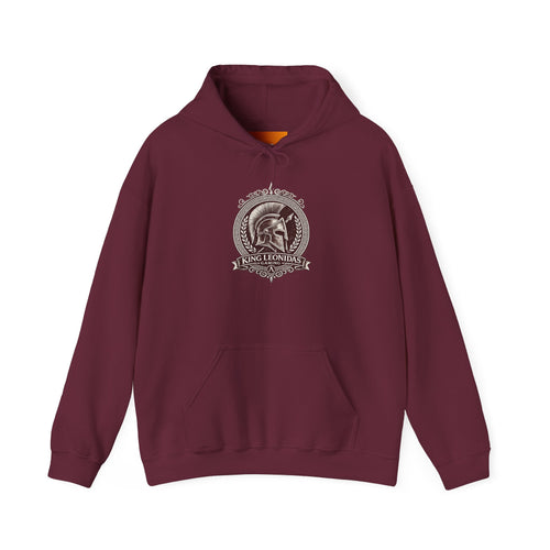 Leonidas Spartan Helmet Unisex Hoodie – Vintage Warrior Crest Sweatshirt