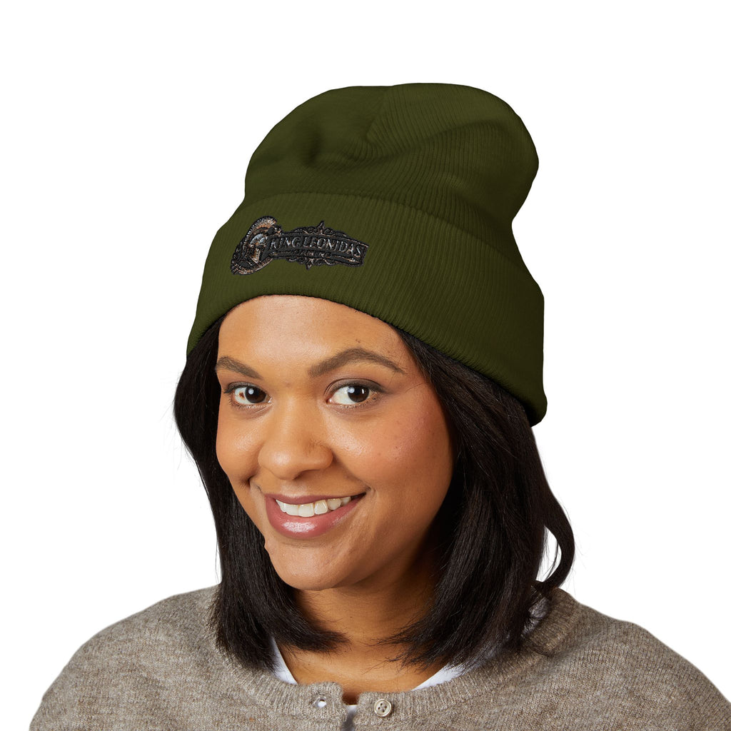 King Leonidas Gaming Beanie – Gothic Western Cuffed Hat